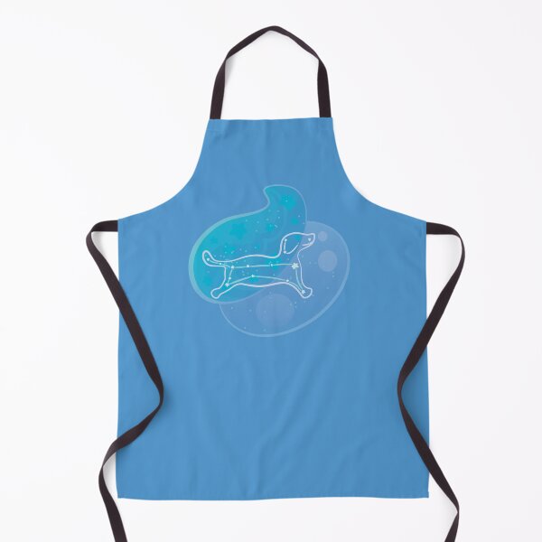 Item preview, Minimalist Puppy Silhouette over Blue designed and sold by Oni Figments.