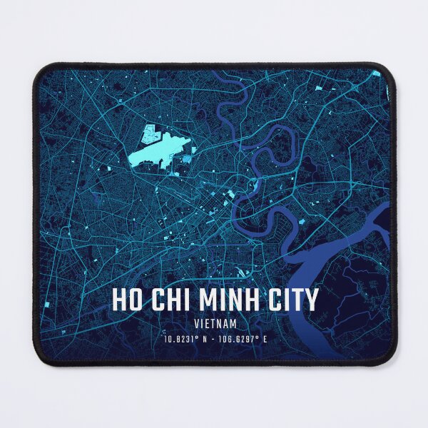 Item preview, Ho Chi Minh City Midnight City Map designed and sold by HomeLivingCo.