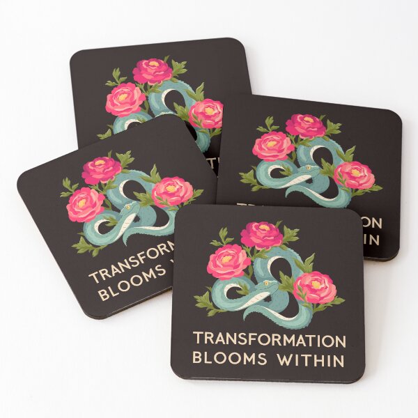 Item preview, Transformation Blooms Within | Floral Snake Symbolism Design designed and sold by m3creativesph.