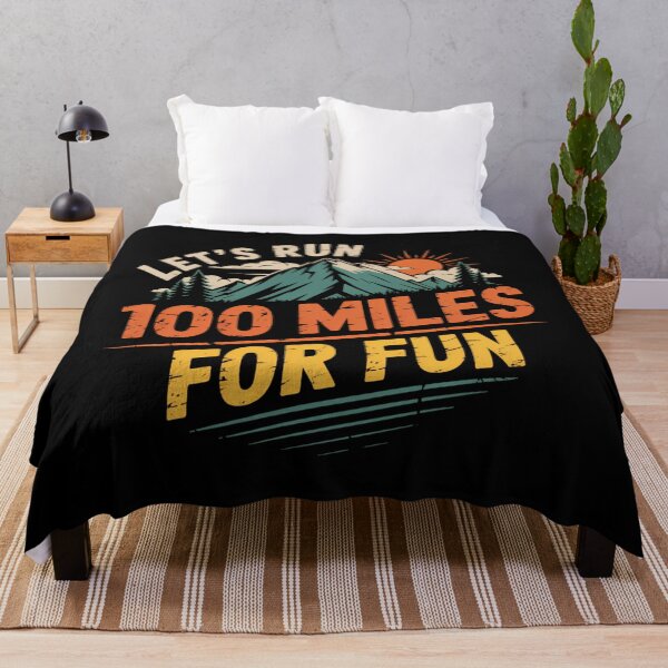 Item preview, Let's Run 100 Miles For Fun - 50k Ultramarathon Trail Runner designed and sold by ValerieRodrigue.