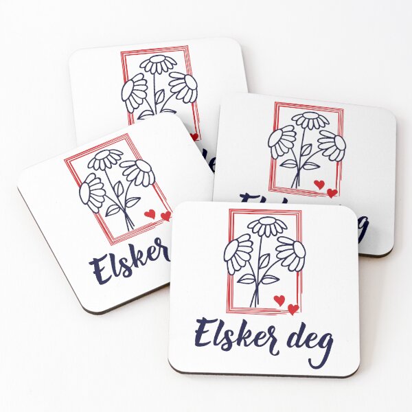 Item preview, Elker deg. Norwegian text: Love you.  designed and sold by pidzam4e.