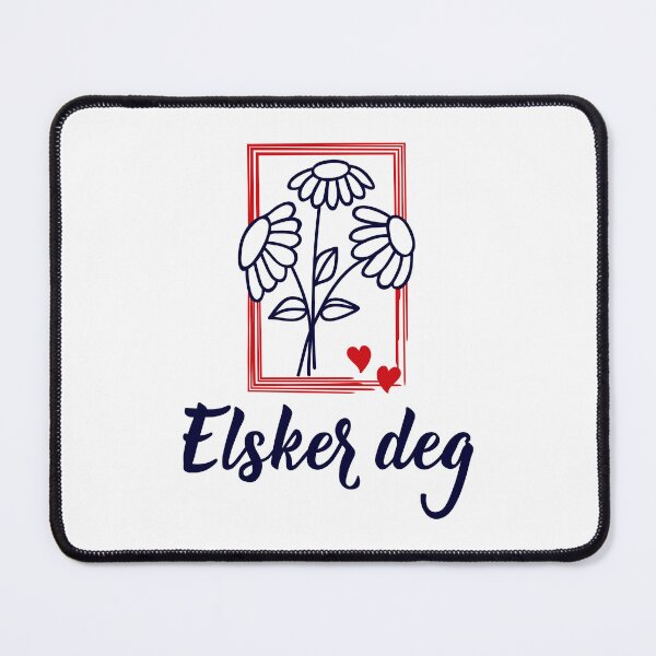 Item preview, Elker deg. Norwegian text: Love you. designed and sold by pidzam4e.