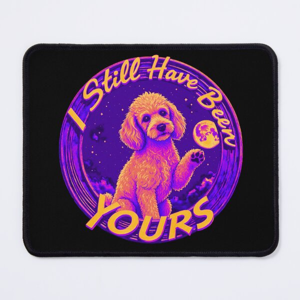 Item preview, A fluffy goldendoodle waving for you designed and sold by e-camelleone.