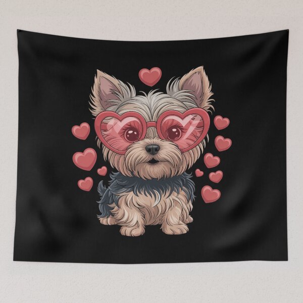 Item preview, Yorkshire Terrier valentines day Yorkie Lover designed and sold by ValerieRodrigue.