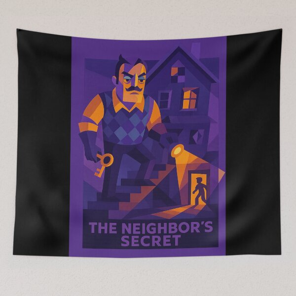 Item preview, The Neighbor’s Secret | Cubist Fan Art Hello Neighbor Design designed and sold by Owlic.artwear.