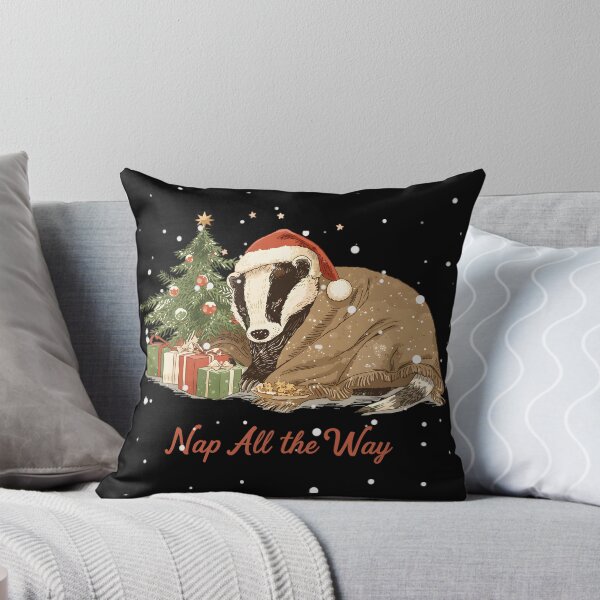 Item preview, Christmas Badger - Funny Christmas Badger Cozy Holiday Vintage designed and sold by JessArty ⭐⭐⭐⭐⭐.