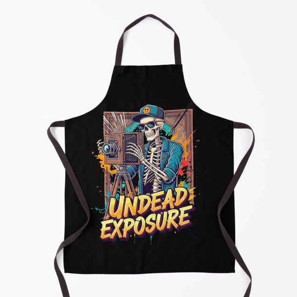 Item preview, Undead Skeleton Photographer Cartoon designed and sold by SholoStudio.