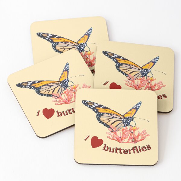 Item preview, Monarch butterflies – I love butterflies | Nature, lightness & joie de vivre designed and sold by Katja LebenFreude.