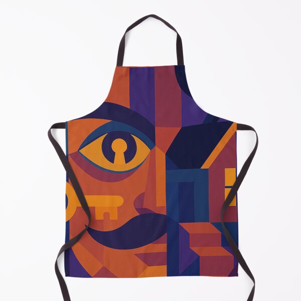Item preview, EYE OF THE NEIGHBOR – Unique Colofrul Abstract Cubism Portrait Fan Art Hello Neigbor designed and sold by Owlic.artwear.
