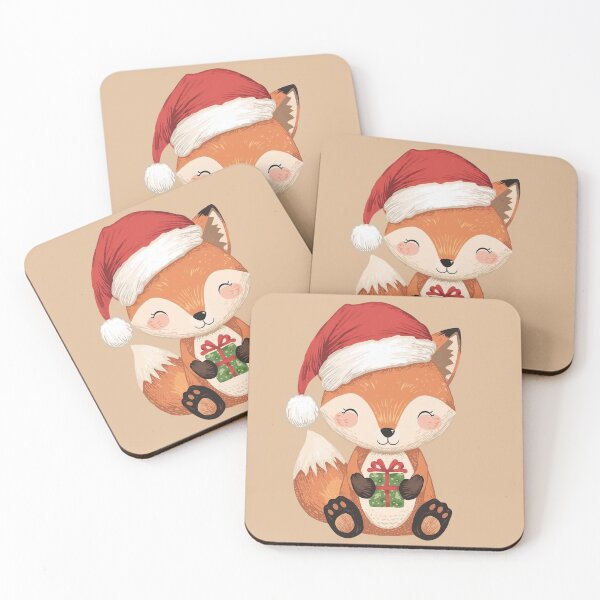 Item preview, Minimal Christmas Fox – Cozy Festive Vibes designed and sold by BukJus.
