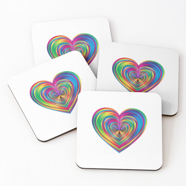 Item preview, Rainbow Heart T-Shirt designed and sold by Kobold777.