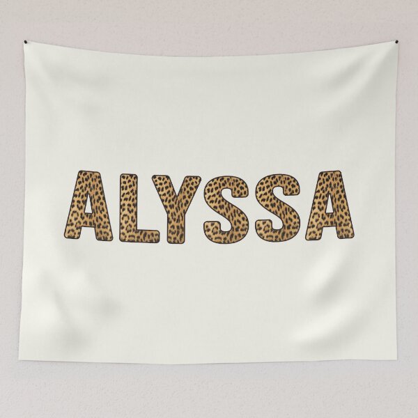 Item preview, Alyssa Name Leopard Print designed and sold by Jeallan Designs.