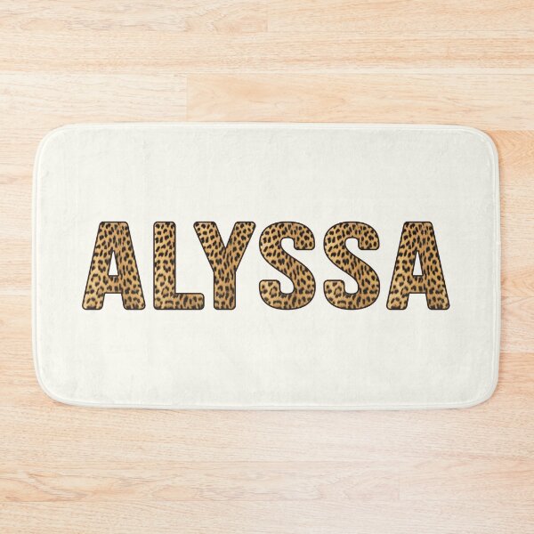 Item preview, Alyssa Name Leopard Print designed and sold by Jeallan Designs.