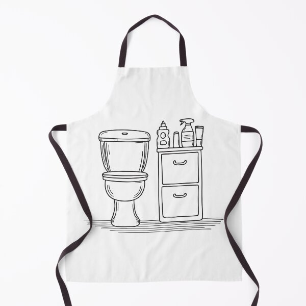 Item preview, A toilet beside a cabinet filled with supplies designed and sold by rasagamastore.