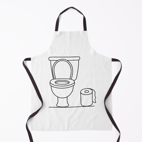 Item preview, A toilet beside a toilet paper roll on the floor designed and sold by rasagamastore.