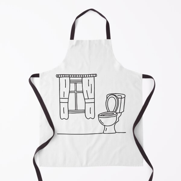 Item preview, A toilet next to a window with an open curtain designed and sold by rasagamastore.