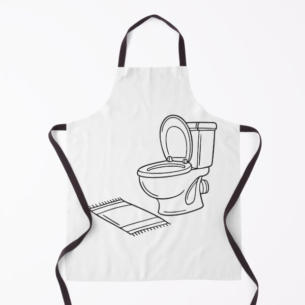 Item preview, A toilet with the lid up beside a bathmat designed and sold by rasagamastore.