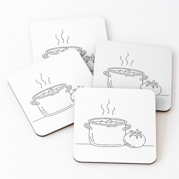 Item preview, A tomato near a pot of stew on the stove designed and sold by rasagamastore.