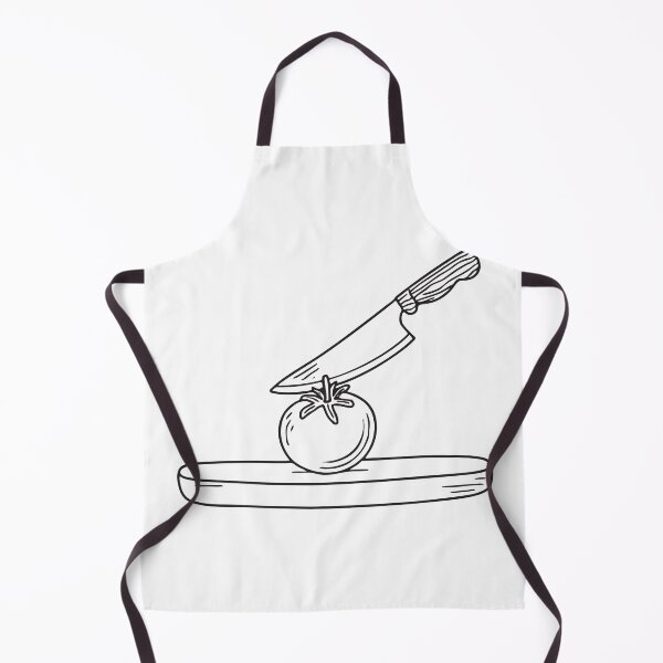 Item preview, A kitchen knife placed on a board beside a tomato designed and sold by rasagamastore.