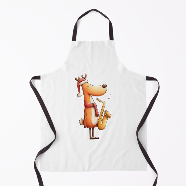 Item preview, Christmas Reindeer Sax Player — Cute Holiday Jazz Illustration designed and sold by VikArt7.