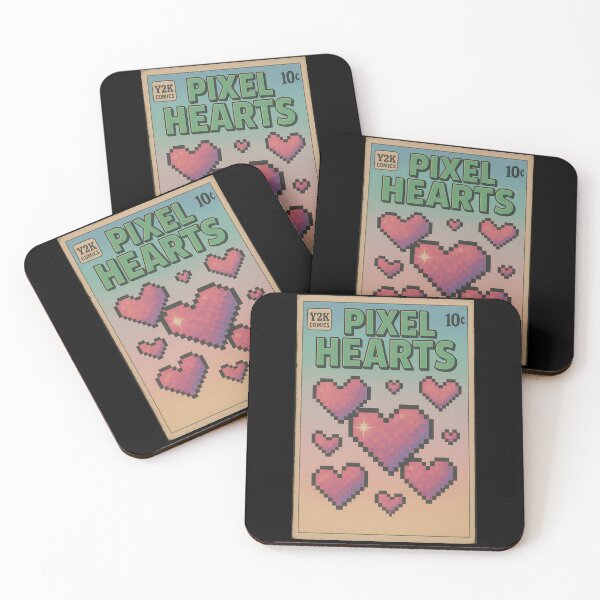 Item preview, Y2K: Pixel Hearts designed and sold by bapupa.