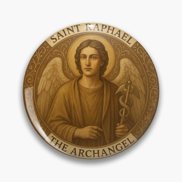 Item preview, Saint Raphael Archangel designed and sold by historyandmore.