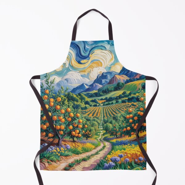 Item preview, Orange valley,style Van Gogh. designed and sold by elegantpaterns.