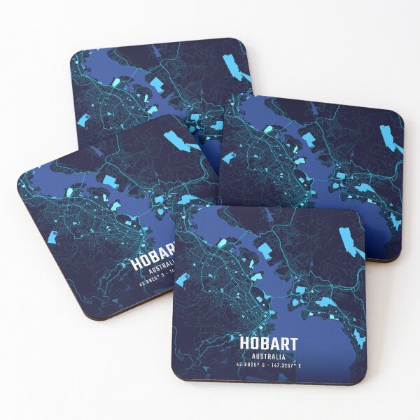Item preview, Hobart Midnight City Map designed and sold by HomeLivingCo.