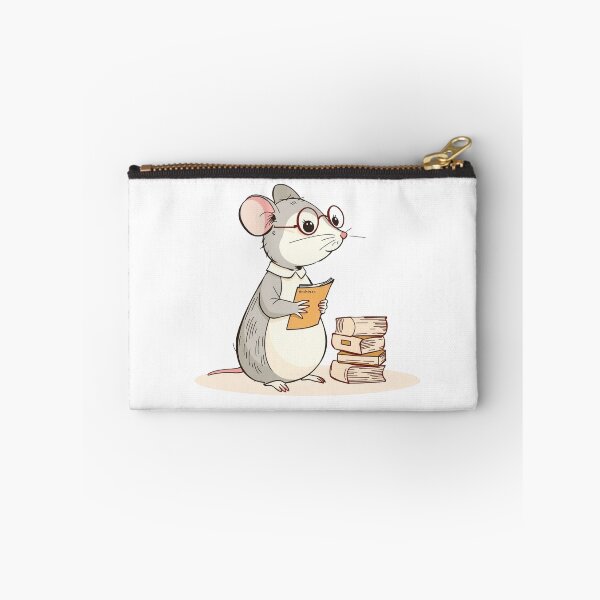 Item preview, Archivist Mouse with Glasses - Cute Bookworm Librarian designed and sold by JanChryzostom.