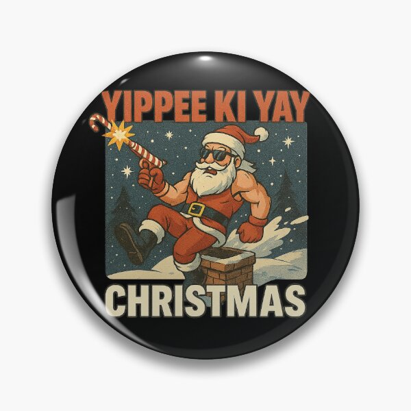 Item preview, Yippee Ki Yay Christmas – Funny Action Movie Parody Shirt, Cool Santa Holiday Tee for Movie Fans designed and sold by AddictiveDesign.