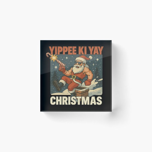 Item preview, Yippee Ki Yay Christmas – Funny Action Movie Parody Shirt, Cool Santa Holiday Tee for Movie Fans designed and sold by AddictiveDesign.