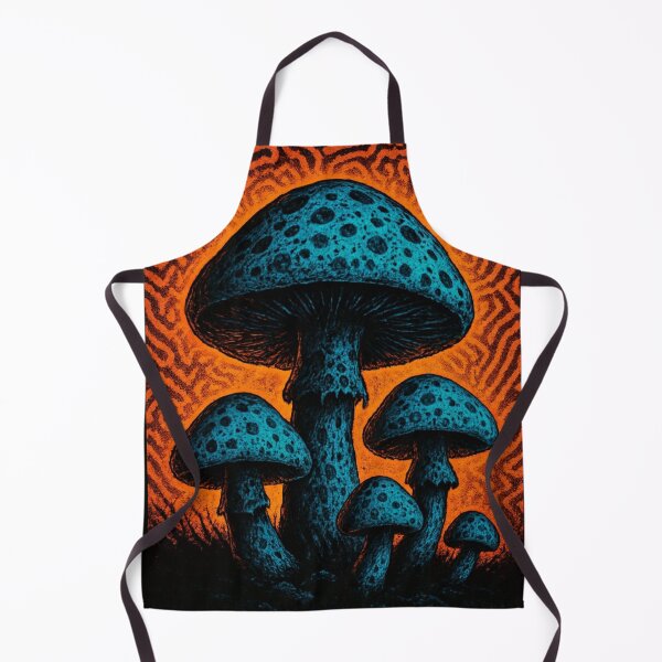 Item preview, Neon Shrooms – The Forest That Sees You Back designed and sold by DarkSpaceVibes.
