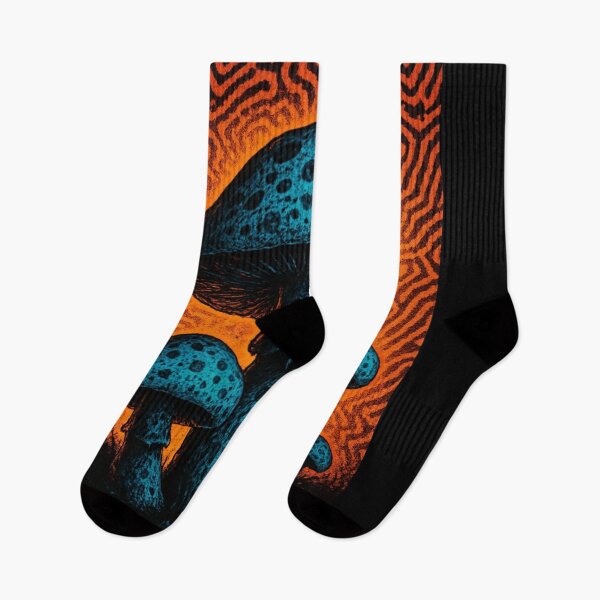 Item preview, Neon Shrooms – The Forest That Sees You Back designed and sold by DarkSpaceVibes.