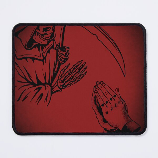 Item preview, Death and Bound Hands – Red and Black Symbolic Art designed and sold by LOUBNEY.
