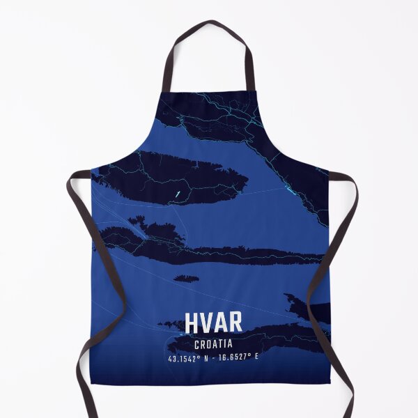 Item preview, Hvar Midnight City Map designed and sold by HomeLivingCo.