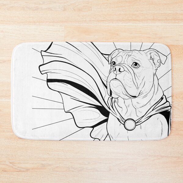 Item preview, Superdog Bulldog designed and sold by WildLakePatterns.