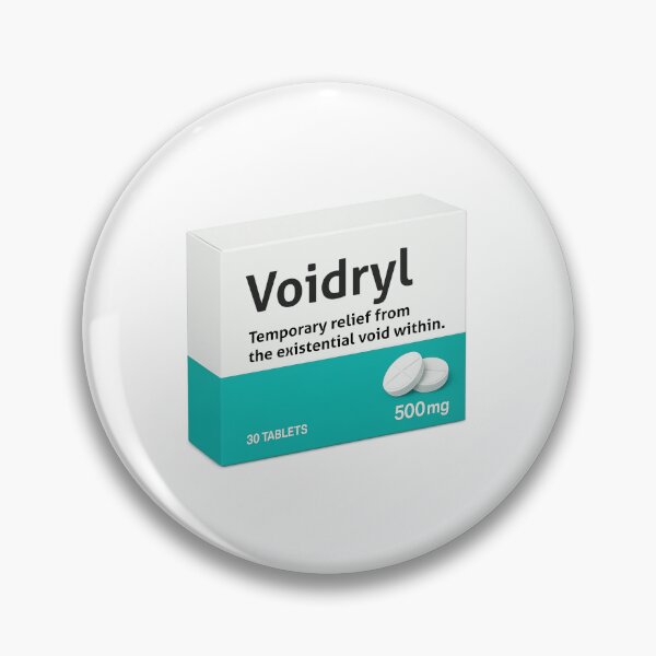 Item preview, Voidryl Mental Health Humor Funny Fake Medicine Parody designed and sold by pharmafeels.
