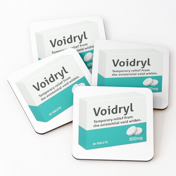 Item preview, Voidryl Mental Health Humor Funny Fake Medicine Parody designed and sold by pharmafeels.