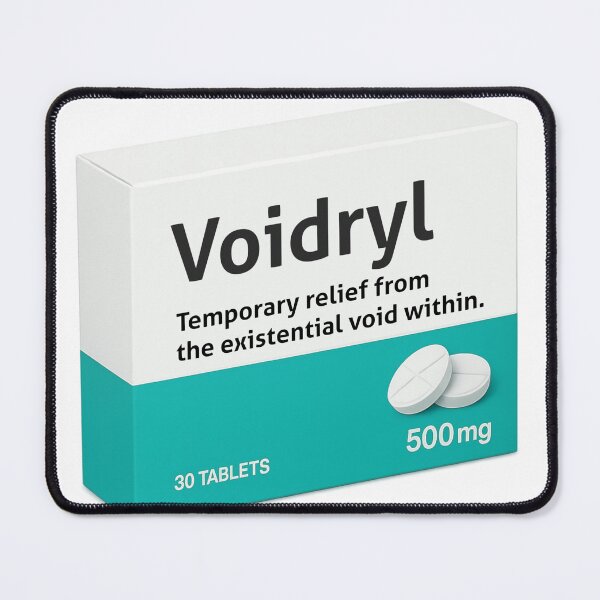Item preview, Voidryl Mental Health Humor Funny Fake Medicine Parody designed and sold by pharmafeels.