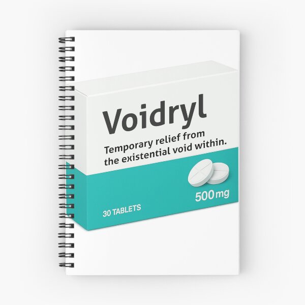 Item preview, Voidryl Mental Health Humor Funny Fake Medicine Parody designed and sold by pharmafeels.