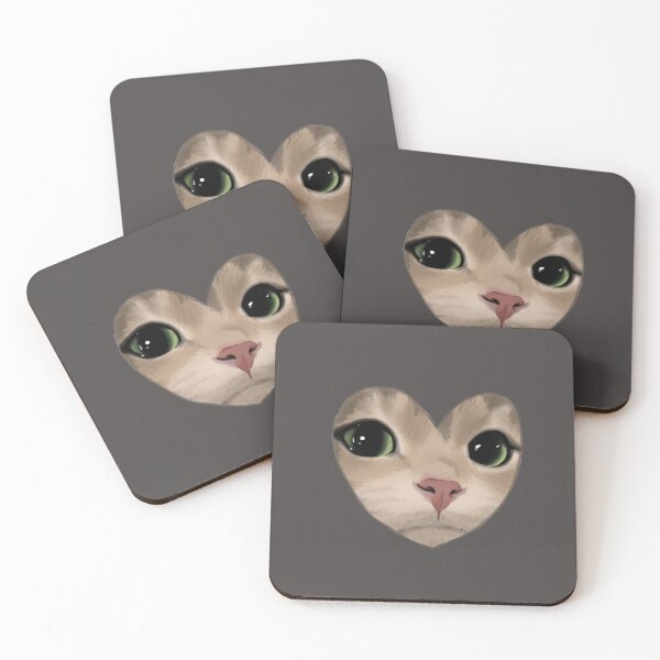 Item preview, Cute Realistic Cat Heart designed and sold by JenkDesigns.