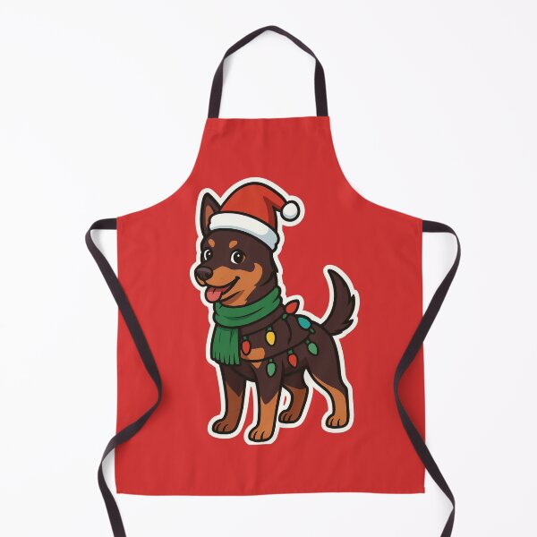 Item preview, Australian Kelpie Christmas Lights – Festive Dog in Santa Hat designed and sold by GoodyPaws.