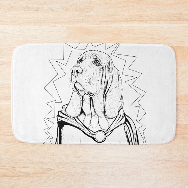 Item preview, Superdog Bloodhound designed and sold by WildLakePatterns.