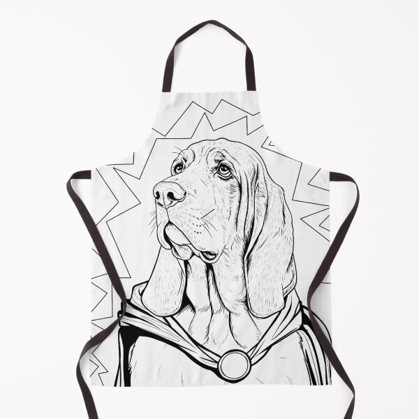 Item preview, Superdog Bloodhound designed and sold by WildLakePatterns.