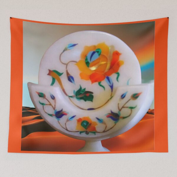 Item preview, Mandated Garnish – Surreal Coaster of Ornamental Compliance designed and sold by daweave77.