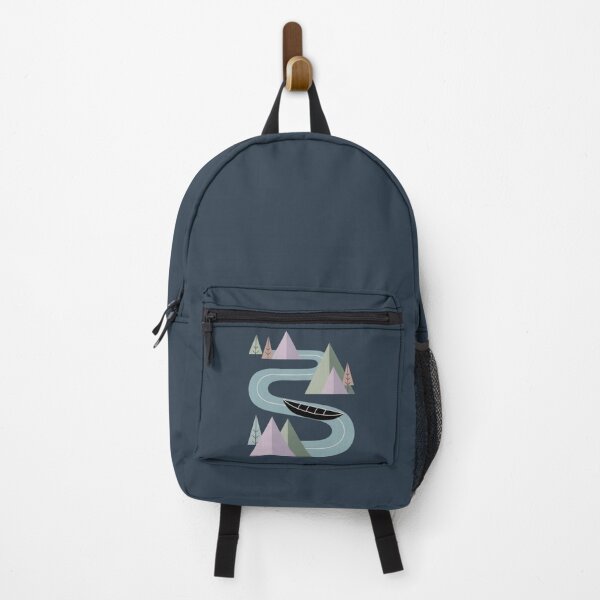 Item preview, Abstract River Journey Through Minimal Mountains designed and sold by NoctaHike.