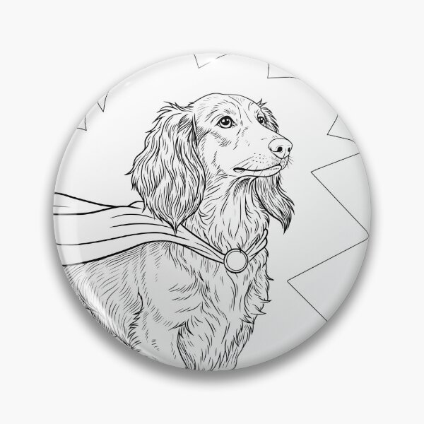 Item preview, Superdog Dachshund designed and sold by WildLakePatterns.