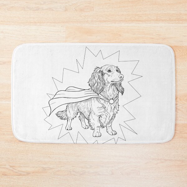 Item preview, Superdog Dachshund designed and sold by WildLakePatterns.