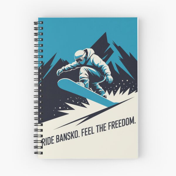 Item preview, Ride Bansko. Feel the Freedom – Snowboard Art Print | Bulgaria Mountain Poster designed and sold by pod24.