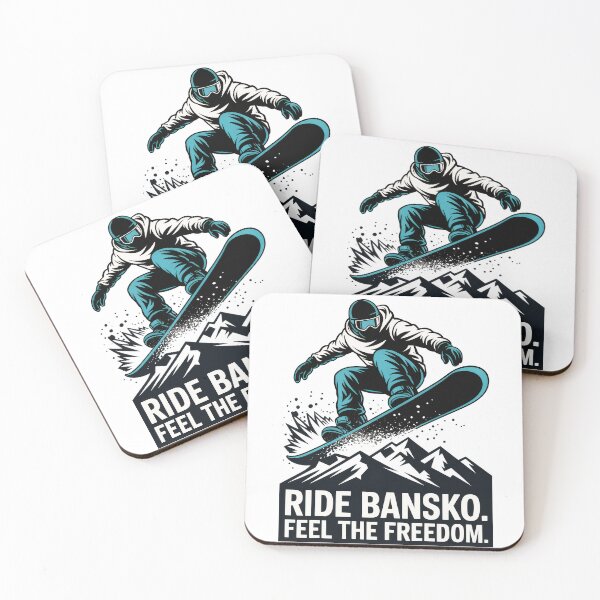 Item preview, Ride Bansko. Feel the Freedom – Snowboarder Design | Bulgaria Mountain Snowboarding Apparel designed and sold by pod24.